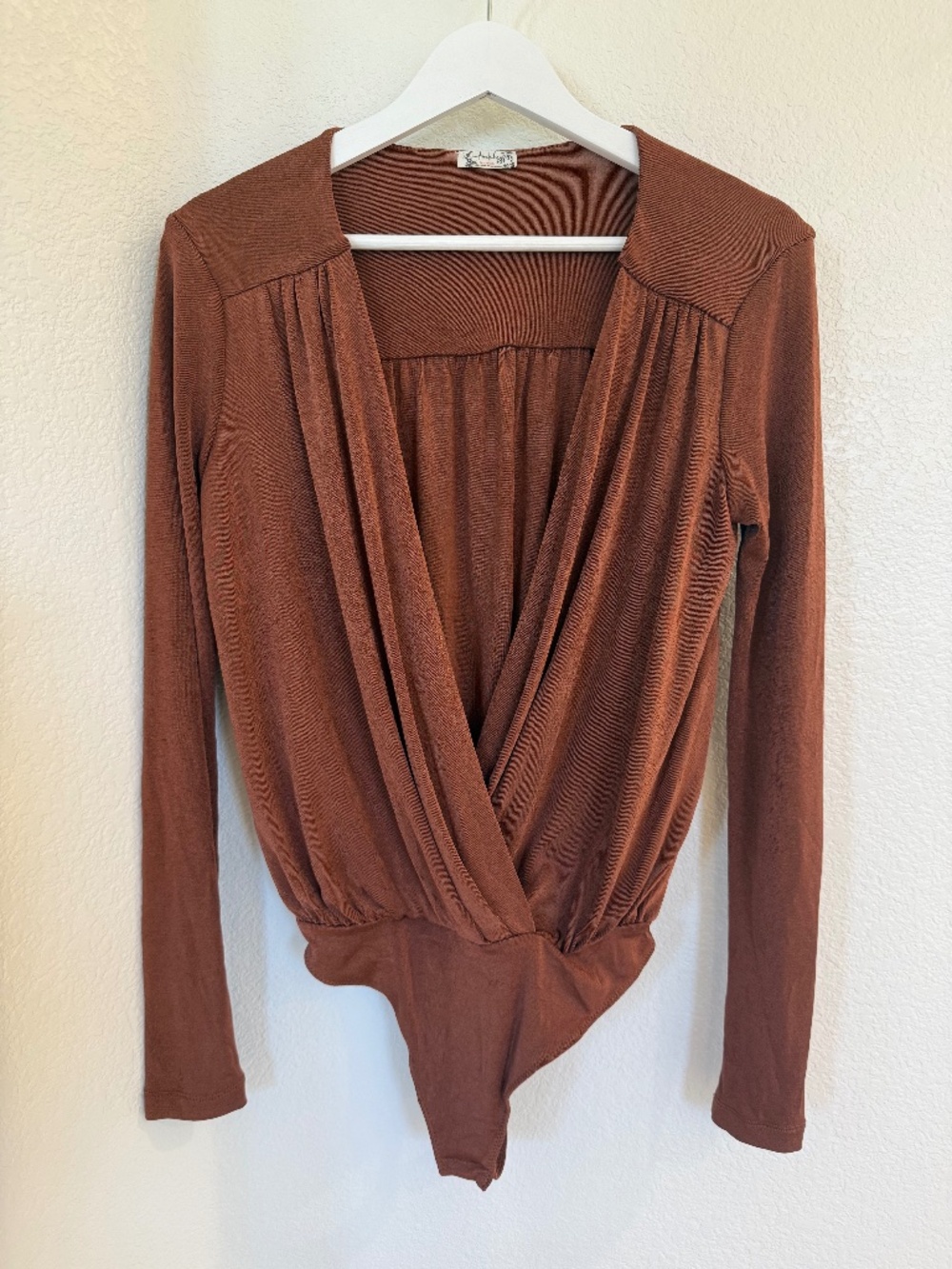 NWOT Free People x Revolve Turnt Long Sleeve Bodysuit in Mesa Size M